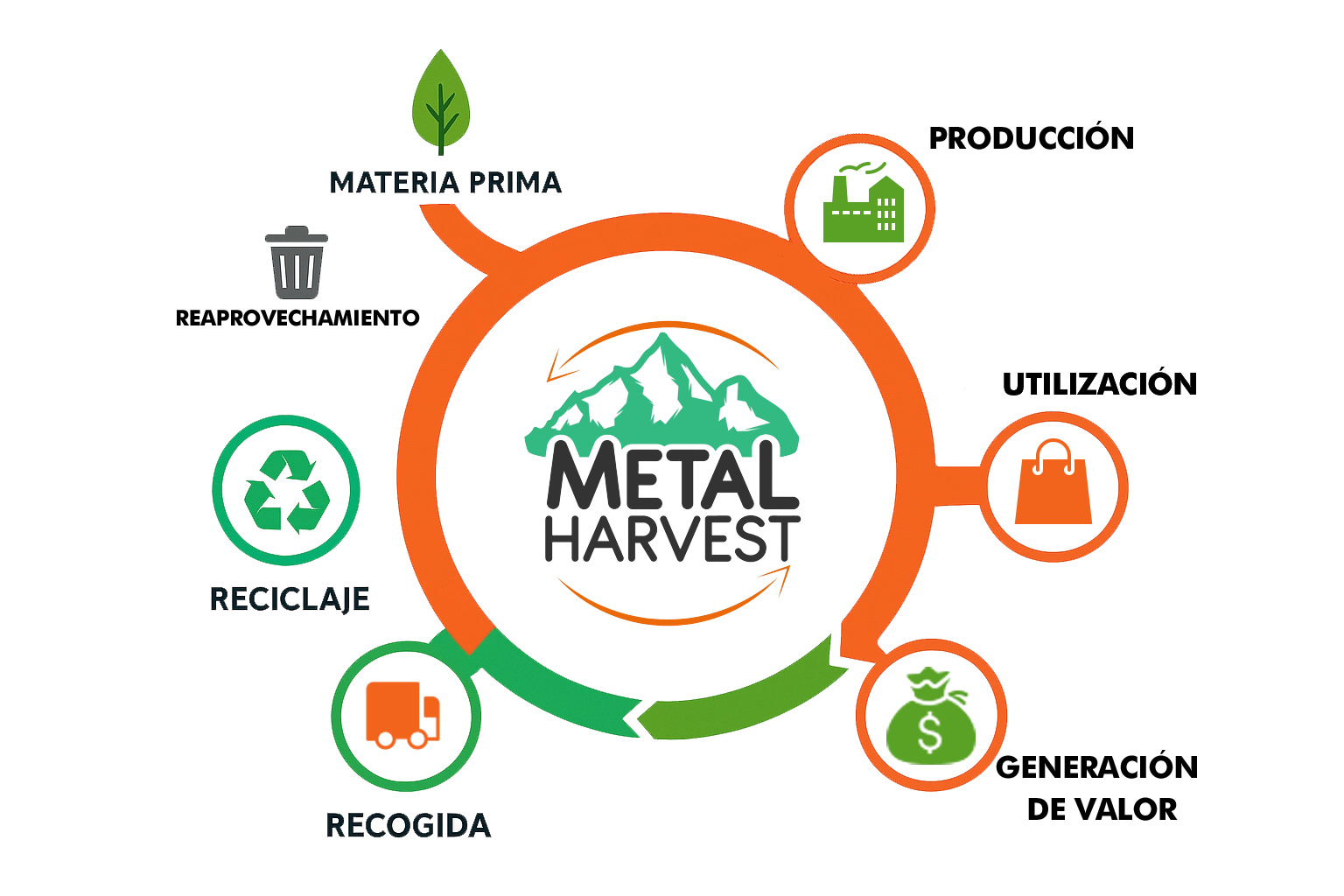 Cadena de valor sostenible en Metal Harvest