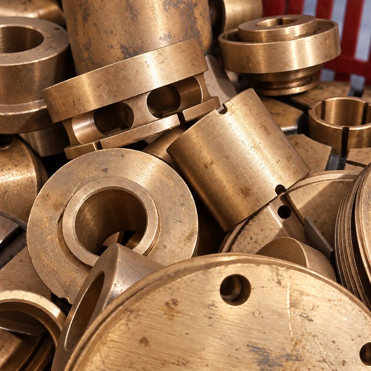 Bujes y anillos de bronce